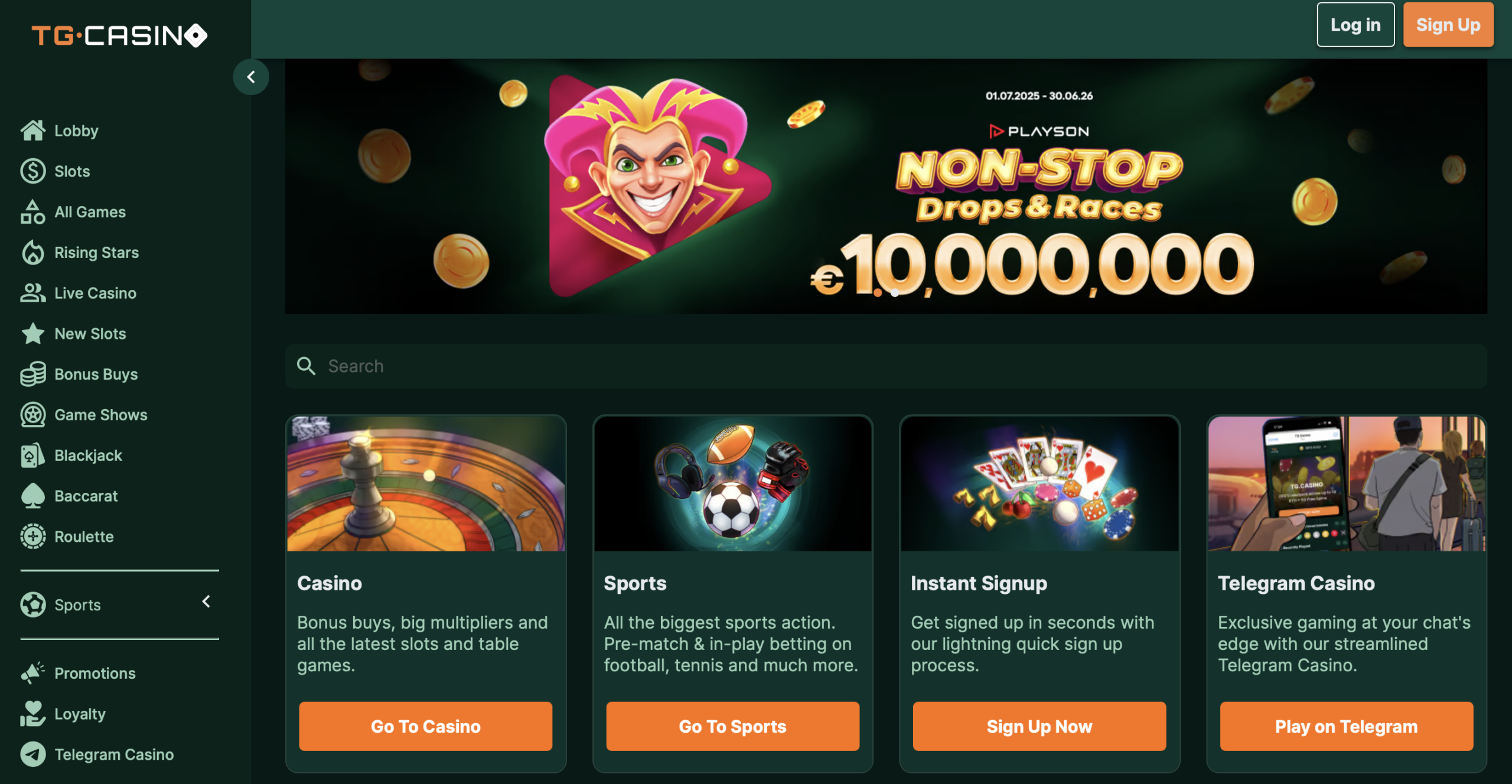 TG Casino - Bet Apostas via Telegram com Cashback Semanal de 25%