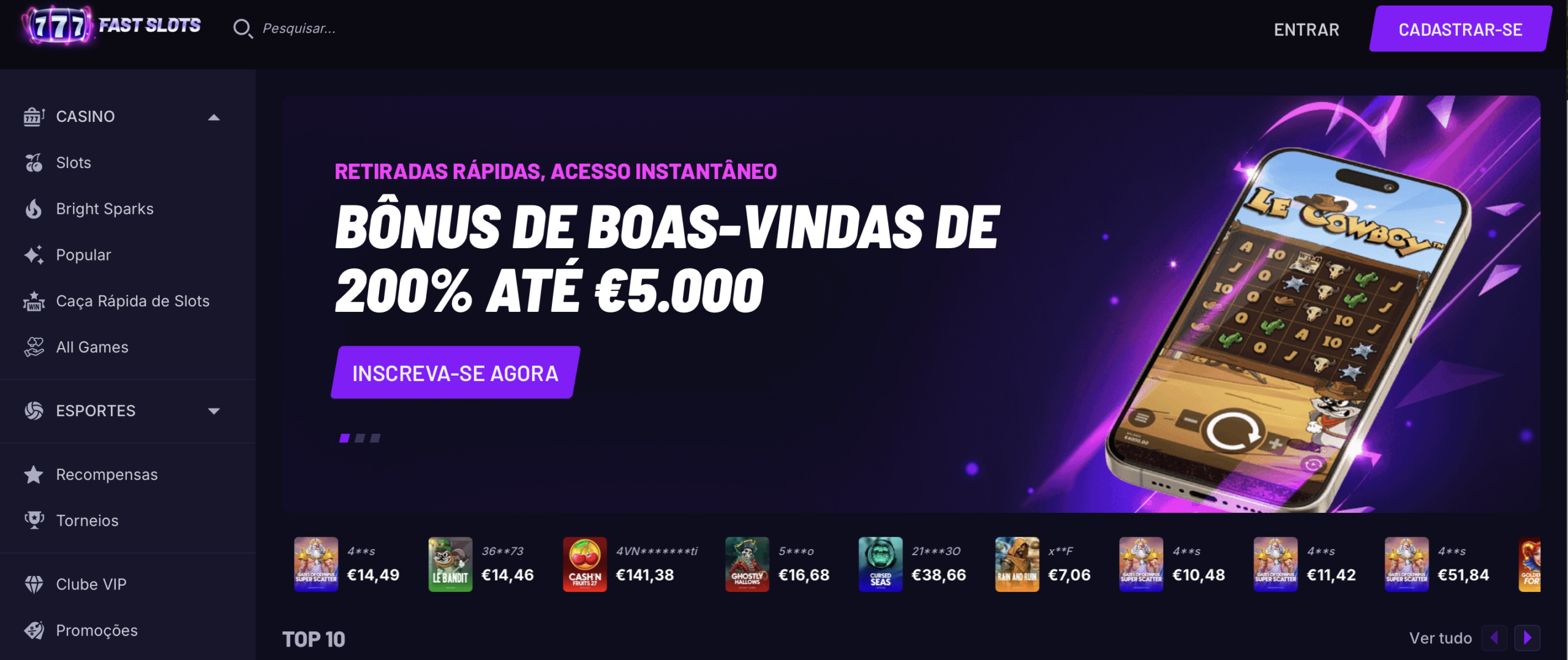 Fastslots - Sportsbook, eSports e PIX para Apostas Esportivas no Brasil